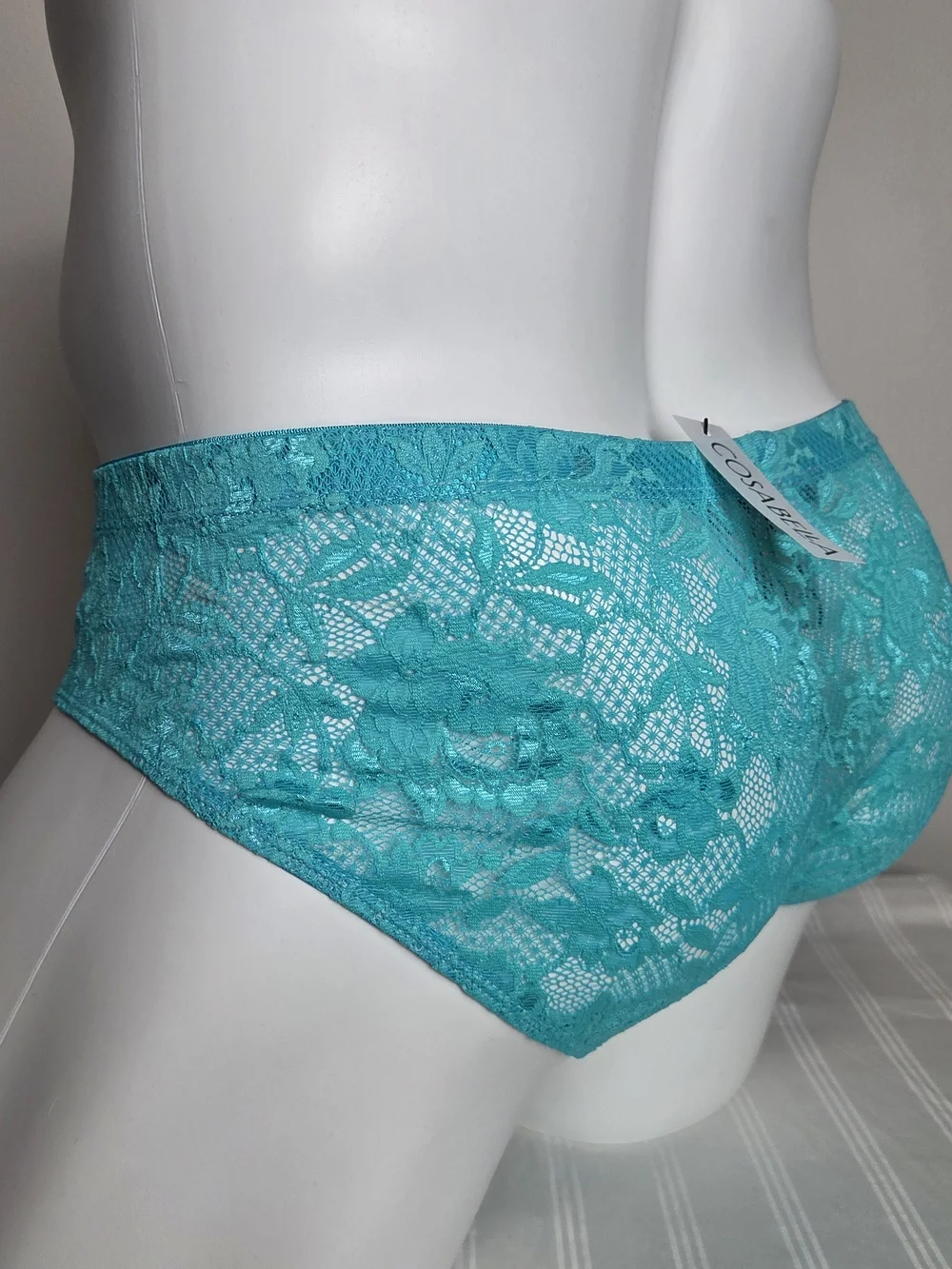 Cosabella Teal Lace Men's Briefs